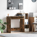 vidaXL Bureau met lade met plank Wit 106 x 41 x 88.5 cm Bewerkt hout