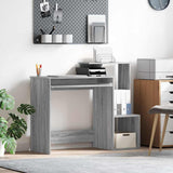 vidaXL Bureau met lade met plank Wit 106 x 41 x 88.5 cm Bewerkt hout