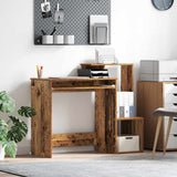 vidaXL Bureau met lade met plank Wit 106 x 41 x 88.5 cm Bewerkt hout