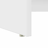 vidaXL Bureau met lade met plank Wit 120,5 x 44 x 88,5 cm Bewerkt hout