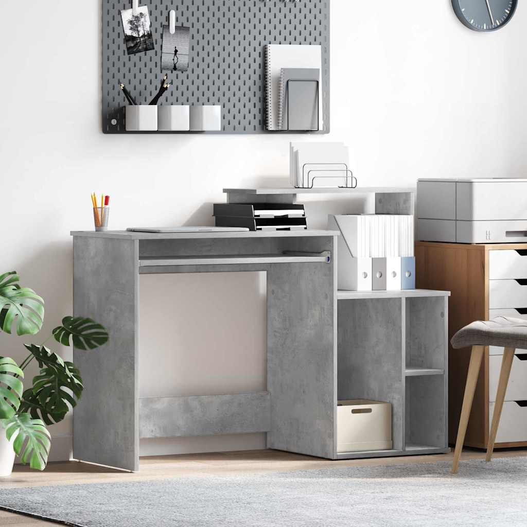 vidaXL Bureau met lade met plank Wit 120,5 x 44 x 88,5 cm Bewerkt hout
