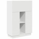 vidaXL Bureau met plank Wit 71.5 x 31.5 x 106.5 cm Bewerkt hout