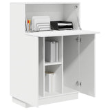 vidaXL Bureau met plank Wit 71.5 x 31.5 x 106.5 cm Bewerkt hout