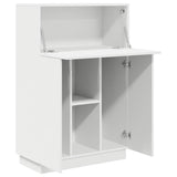 vidaXL Bureau met plank Wit 71.5 x 31.5 x 106.5 cm Bewerkt hout