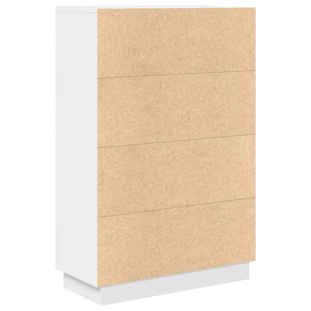 vidaXL Bureau met plank Wit 71.5 x 31.5 x 106.5 cm Bewerkt hout