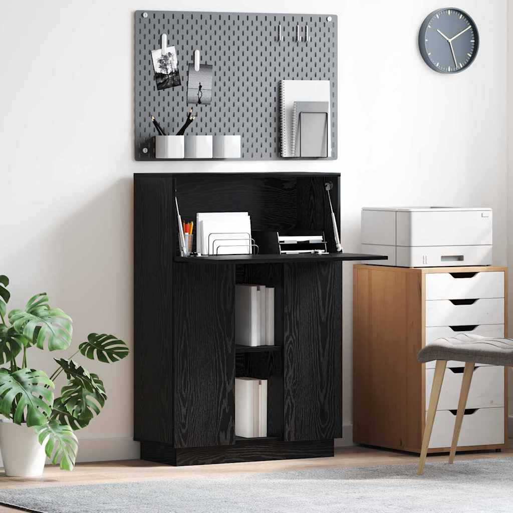 vidaXL Bureau met plank Wit 71.5 x 31.5 x 106.5 cm Bewerkt hout