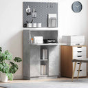 vidaXL Bureau met plank Wit 71.5 x 31.5 x 106.5 cm Bewerkt hout