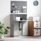 vidaXL Bureau met plank Wit 71.5 x 31.5 x 106.5 cm Bewerkt hout