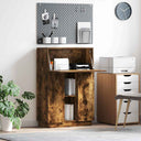 vidaXL Bureau met plank Wit 71.5 x 31.5 x 106.5 cm Bewerkt hout