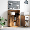 vidaXL Bureau met plank Wit 71.5 x 31.5 x 106.5 cm Bewerkt hout