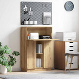 vidaXL Bureau met plank Wit 71.5 x 31.5 x 106.5 cm Bewerkt hout