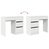 vidaXL Bureau met lade met opslag Wit 90 x 37.5 x 75 cm Bewerkt hout