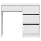vidaXL Bureau met lade met opslag Wit 90 x 37.5 x 75 cm Bewerkt hout