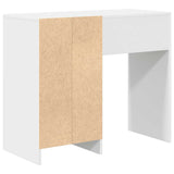 vidaXL Bureau met lade met opslag Wit 90 x 37.5 x 75 cm Bewerkt hout