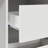 vidaXL Bureau met lade met opslag Wit 90 x 37.5 x 75 cm Bewerkt hout
