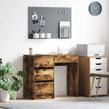 vidaXL Bureau met lade met opslag Wit 90 x 37.5 x 75 cm Bewerkt hout