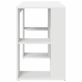 vidaXL Bureau met plank met opslag Wit 130 x 50,5 x 75 cm Bewerkt hout