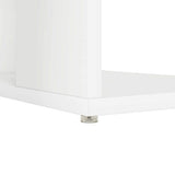 vidaXL Bureau met plank met opslag Wit 130 x 50,5 x 75 cm Bewerkt hout