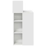 vidaXL Bureau met plank met opslag Wit 90 x 48 x 101,5 cm Bewerkt hout