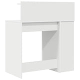 vidaXL Bureau met plank met opslag Wit 90 x 48 x 101,5 cm Bewerkt hout