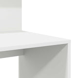 vidaXL Bureau met plank met opslag Wit 90 x 48 x 101,5 cm Bewerkt hout