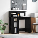 vidaXL Bureau met plank met opslag Wit 90 x 48 x 101,5 cm Bewerkt hout