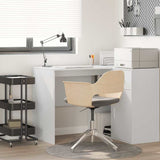 vidaXL Desk with Shelf Storage White 102x50x75 cm Engineered Wood