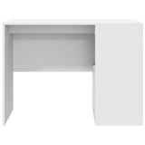 vidaXL Desk with Shelf Storage White 102x50x75 cm Engineered Wood
