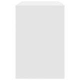 vidaXL Desk with Shelf Storage White 102x50x75 cm Engineered Wood