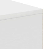 vidaXL Desk with Shelf Storage White 102x50x75 cm Engineered Wood