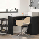 vidaXL Desk with Shelf Storage White 102x50x75 cm Engineered Wood