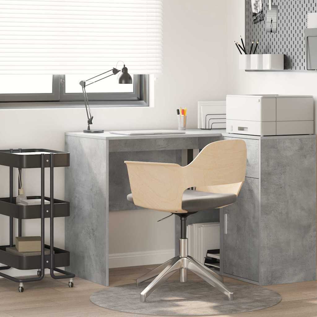 vidaXL Desk with Shelf Storage White 102x50x75 cm Engineered Wood
