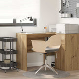 vidaXL Desk with Shelf Storage White 102x50x75 cm Engineered Wood