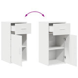 vidaXL Dressoir met lade Wit 38 x 34 x 75 cm