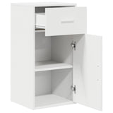 vidaXL Dressoir met lade Wit 38 x 34 x 75 cm