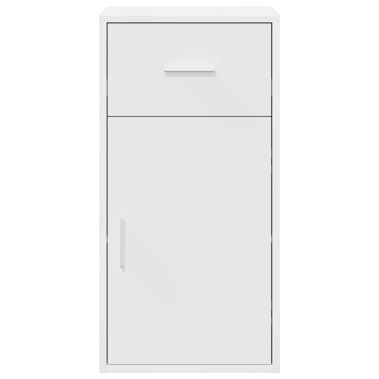 vidaXL Dressoir met lade Wit 38 x 34 x 75 cm