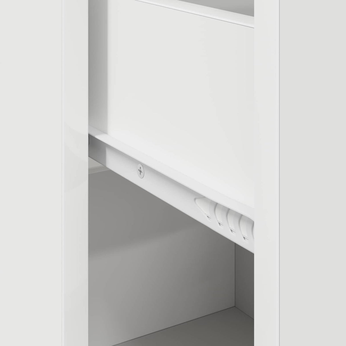 vidaXL Dressoir met lade Wit 38 x 34 x 75 cm