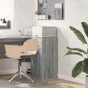 vidaXL Dressoir met lade Wit 38 x 34 x 75 cm