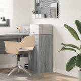 vidaXL Dressoir met lade Wit 38 x 34 x 75 cm