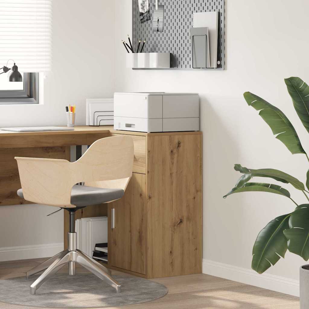 vidaXL Dressoir met lade Wit 38 x 34 x 75 cm