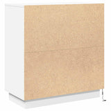 vidaXL LED Dressoir voor Wit 71 x 34,5 x 75 cm Bewerkt hout