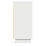 vidaXL LED Dressoir voor Wit 71 x 34,5 x 75 cm Bewerkt hout
