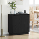 vidaXL LED Dressoir voor Wit 71 x 34,5 x 75 cm Bewerkt hout
