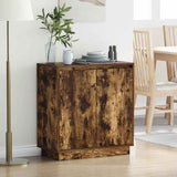 vidaXL LED Dressoir voor Wit 71 x 34,5 x 75 cm Bewerkt hout