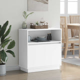 vidaXL LED Sideboard White 71 x 34.5 x 75 cm Engineered Wood