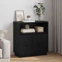 vidaXL LED Sideboard White 71 x 34.5 x 75 cm Engineered Wood