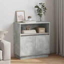 vidaXL LED Sideboard White 71 x 34.5 x 75 cm Engineered Wood