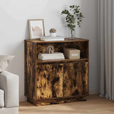 vidaXL LED Sideboard White 71 x 34.5 x 75 cm Engineered Wood