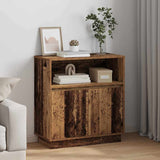 vidaXL LED Sideboard White 71 x 34.5 x 75 cm Engineered Wood