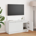 vidaXL TV Cabinet Black Oak 100 x 38 x 49 cm Engineered Wood